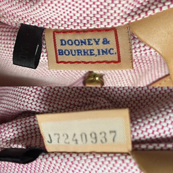 Vintage Dooney & Bourke Oversized Golden Suede Hobo Shoulder Bag Pre-Loved Cond - Picture 8 of 8